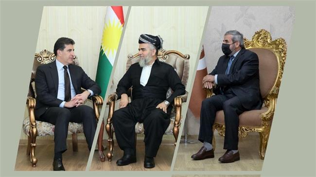 نێچیرڤان بارزانی سەرۆكى هه‌رێمى كوردستان سه‌ردانى كۆمه‌ڵى دادگه‌رى و یه‌كگرتووى ئیسلامى ده‌كات