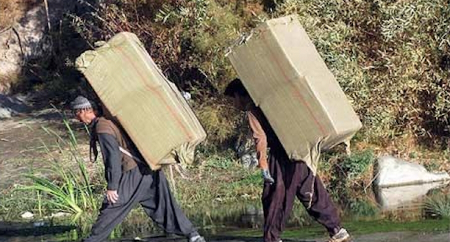 بەپەلە ... چەکدارانی ئێران دوای دەستبەسەر کردنی کۆڵبەرێک ، گوللە بارانی دەکەن