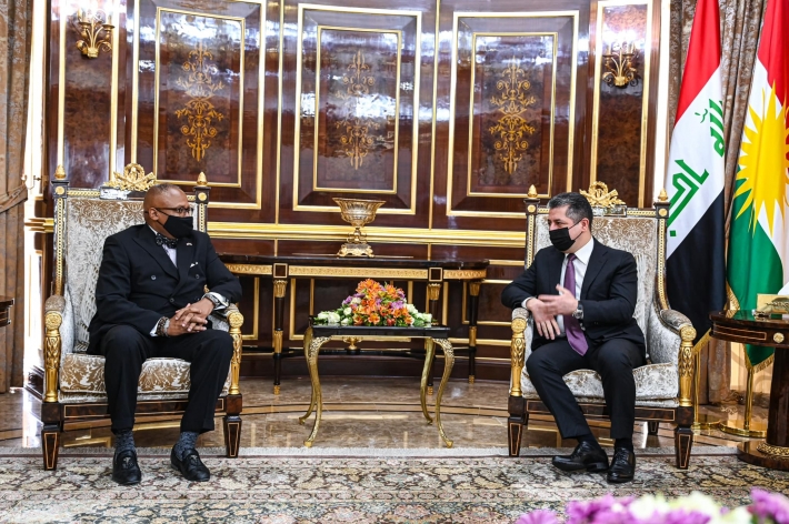 مەسرور بارزانی و کونسوڵی نوێی ئەمریکا کۆ بوونەوە