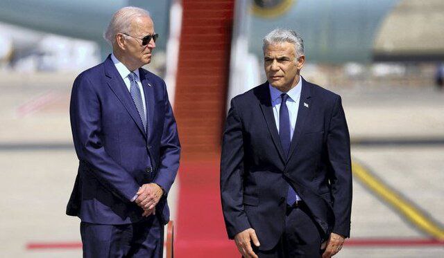 جۆ بایدن ووتووێژی تەلەفۆنی لەگەڵ یائیر لاپید قەبووڵ نەکرد