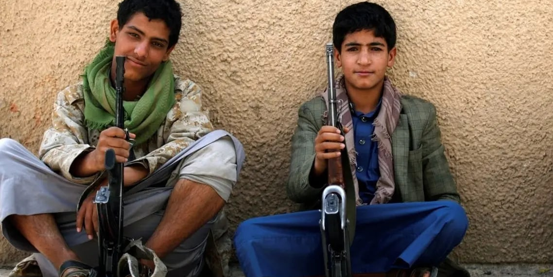 کوژرانی دوو هەزار منداڵی چەکداری حووسی لە ماوەی یەک ساڵدا لەو وڵاتە