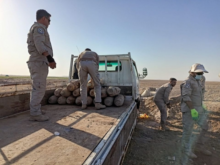 دوو تەن بۆمبی فڕۆكە لە گەرمیان دۆزرایەوە