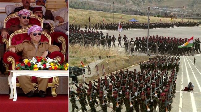 بە ئامادەبوونی سەرۆك بارزانی رێوڕەسمی كۆتاییهێنان بە خولێكی پێشمەرگە بەڕێوە چوو