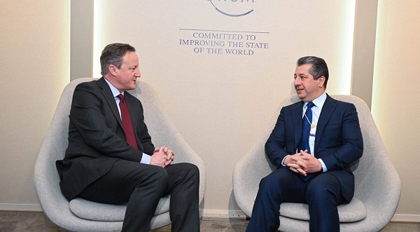 مەسروور بارزانی سەرۆکی حکوومەتی هەرێمی کوردستان لەگەڵ وەزیری دەرەوەی بەریتانیا کۆبووەوە