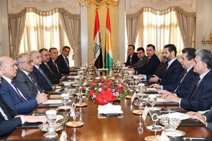 لە دیداری ئەمڕۆی مەسروور بارزانی و عادل عەبدۆلمەهدی گفتوگۆ دەربارەی بارودۆخی عێراق و ناوچەکە و پەیوەندییەکانی نێوان هەردوولا کرا