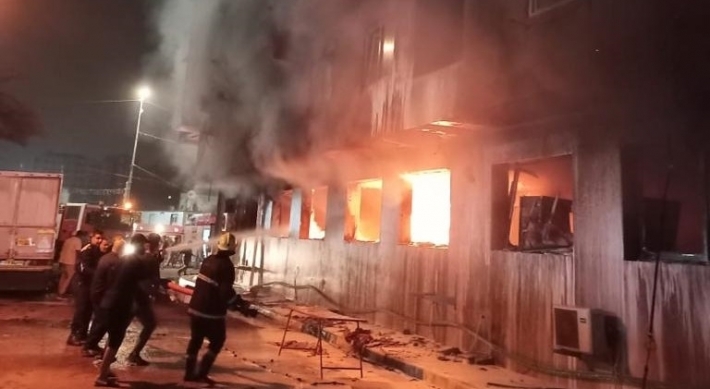 بۆجاری دووەم ئاگر لە فرۆکەخانەی نێودەوڵەتیی بەغدا کەوتەوە