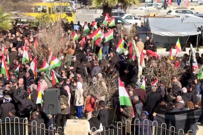 لەسلێمانی سۆران و هەڵەبجەو ڕانیە، خۆپێشاندان دژی هێرشەكانی سەر هەولێر دەستیــپێكرد