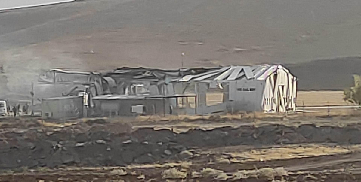 گومان لە سەر تەقینەوەکەی فڕۆکەخانەی کشتوکاڵی عەربەت هەیە