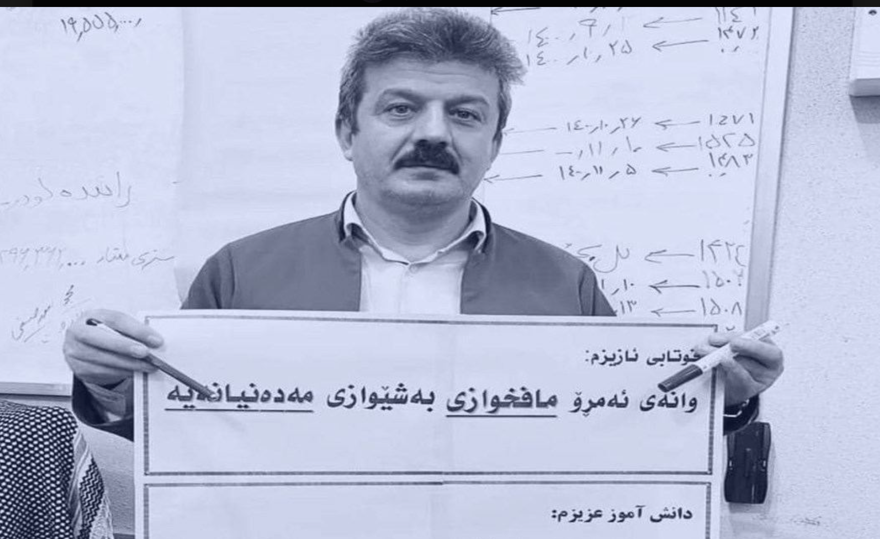 مامۆستایێکی خەڵکی شاری سەقز سزای بەندکران و قامچی