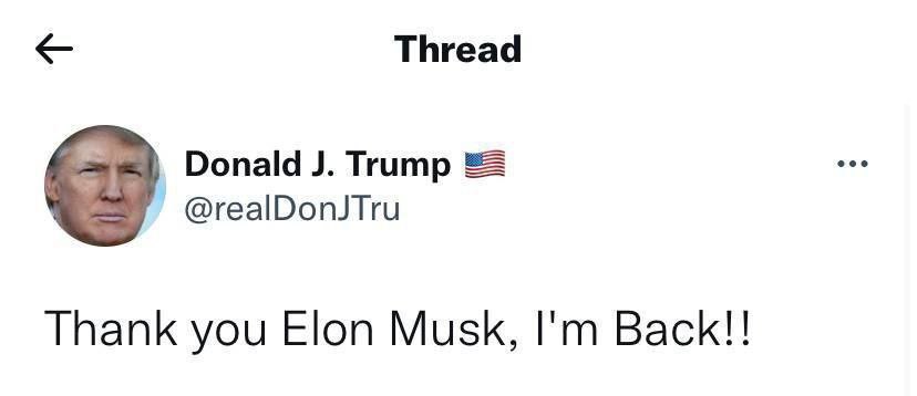 دۆناڵد ترامپ جارێکی دیکە گەڕایەوە تۆڕی کۆمەڵایەتی تویتەر