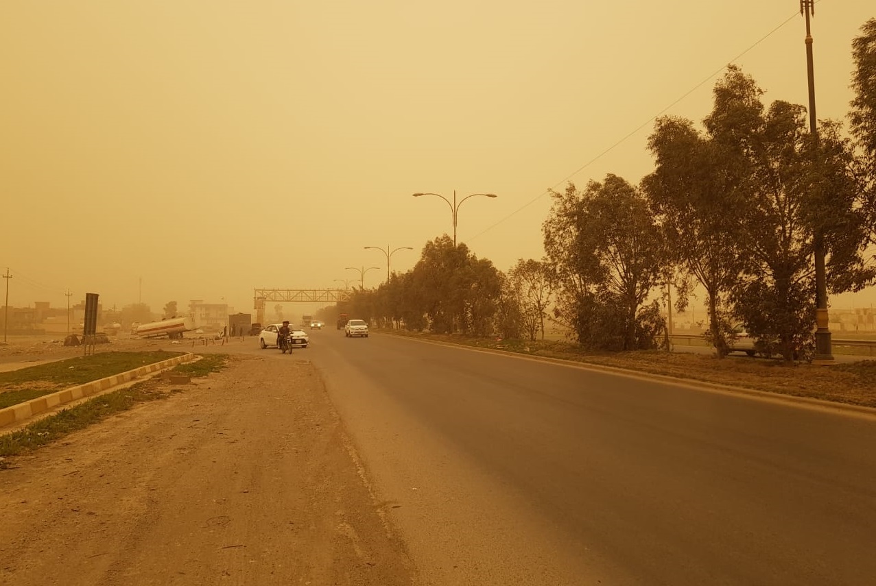 خۆڵبارین لە سلێمانی ٩٠ کەسی ڕەوانەی نەخۆشخانە کردووە