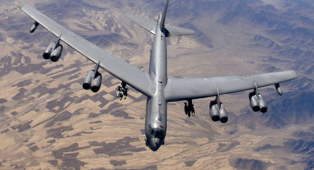 دوو بۆمب هاوێژی جۆری " بی - ٥٢ " لە نزیک سنوورەکانی ئێران گەشتی ئاسمانیان ئەنجامدا