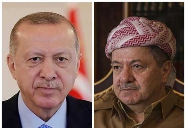 سەركۆماری توركیا سوپاسی سەرۆك بارزانی دەكات