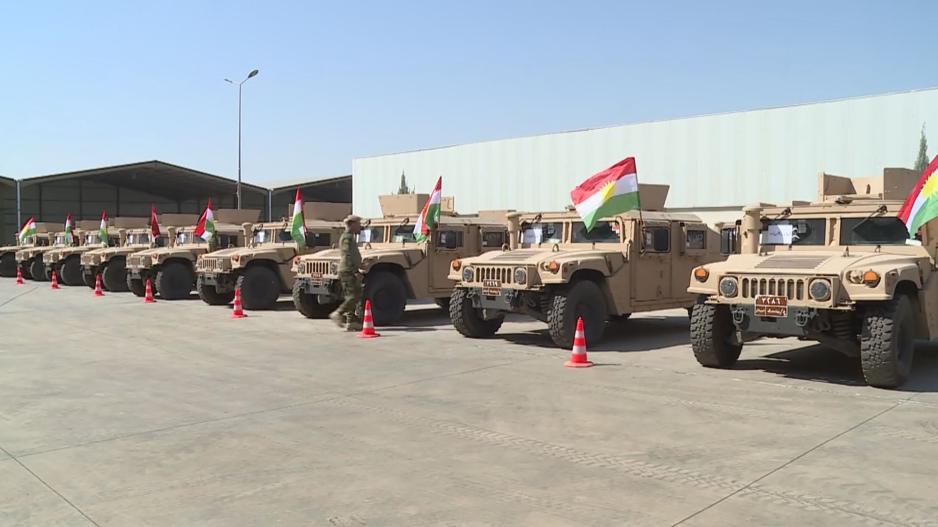 هاوپەیمانان كاروانێكی دیكەی هاوكارییان پێشكەشی وەزارەتی پێشمەرگە كرد