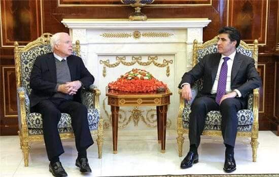 پەیامی هاوخەمی نێچیرڤان بارزانی بە بۆنەی کۆچی دوایی جۆن مەککین