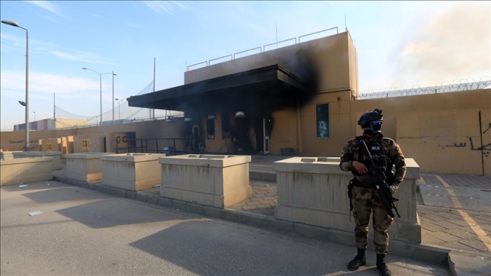 لە بەغدا هێرش کرایە سەر باڵوێزخانەی ئەمریکا