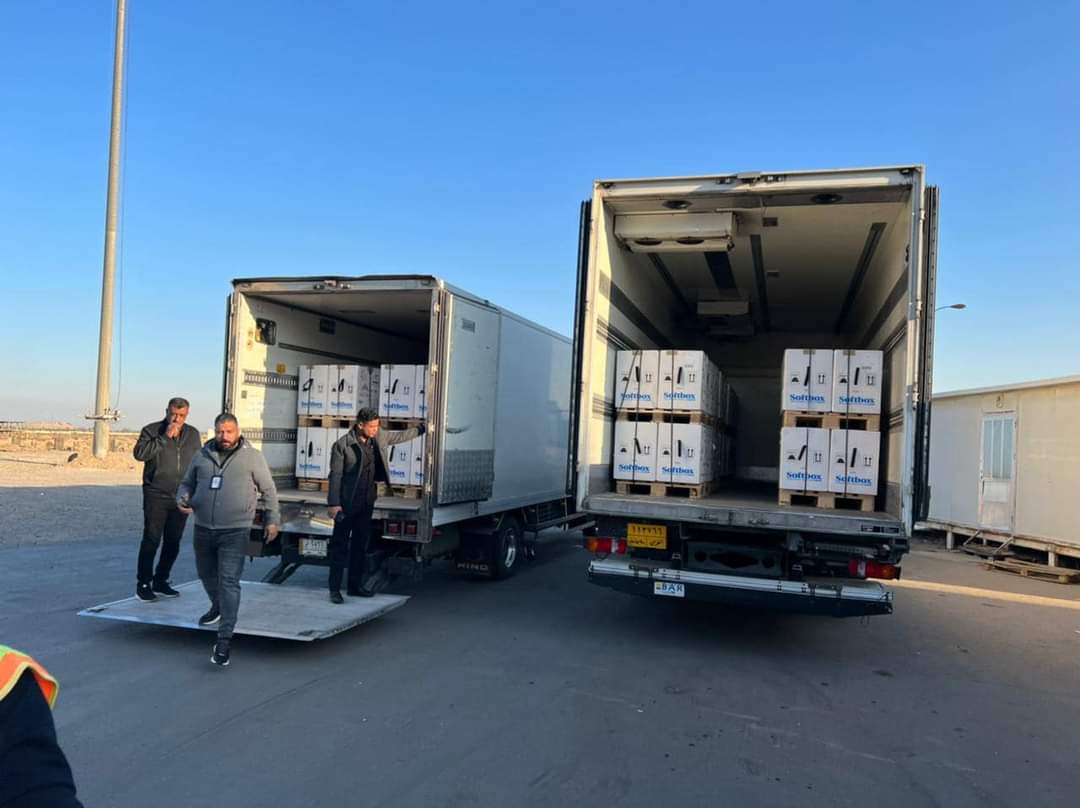 یەک میلیۆن ڤاكسینی ڤایزەر گەیشتە عیراق