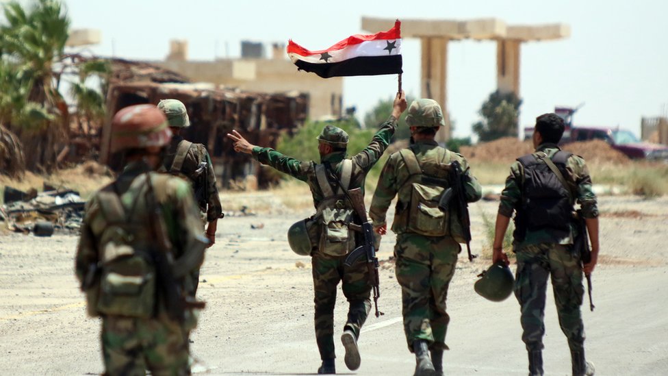 هاوپەیمانان بنکەی چەکدارانی سەربە ئێرانیان لە مەیادین بۆمباباران کرد