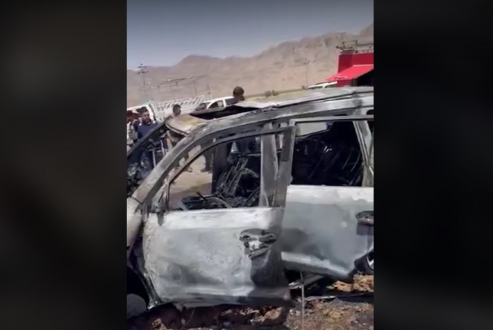 لە ڕانیە فڕۆکەیەکی بێفڕۆکەوان ئۆتۆمبێلێکی کردە ئامانج و قوربانی هەیە