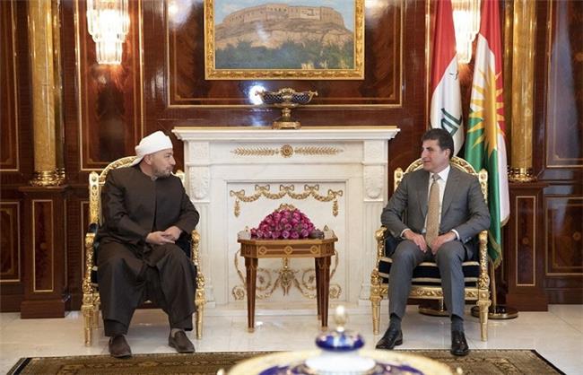 نێچیرڤان بارزانی سەرۆکی هەرێمی کوردستان لەگەڵ یەکیتی زانایان کۆبووەوە