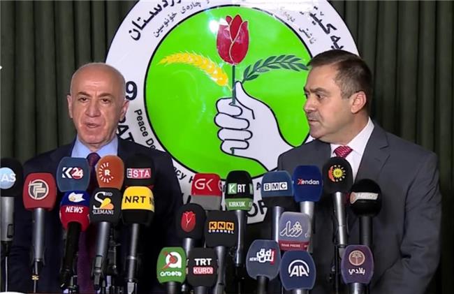 پارتی دیمۆکراتی کوردستان و یەکیتی سەبارەت بە یەکخستنەوەی ناو ماڵی کوردستان پەیامێک ڕادەگەێنێت
