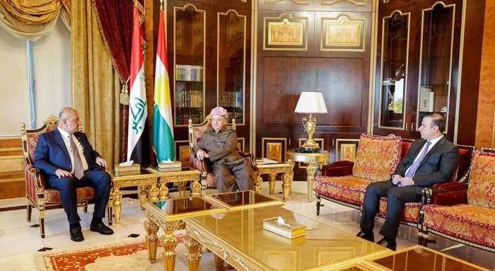 سەرۆک بارزانی پێشوازی لە وەزیری بەرگری عێراق دەکات