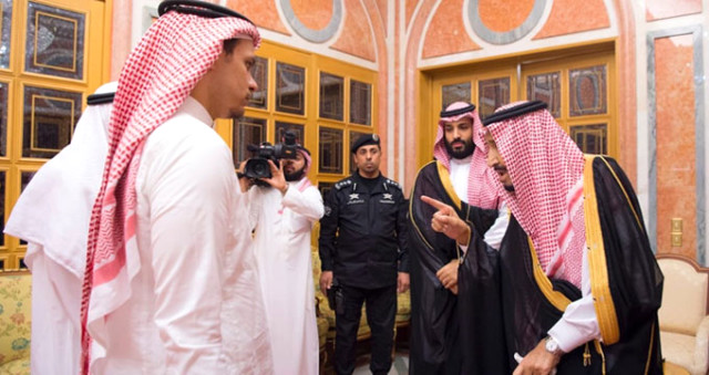 شای سەعوودیە پێشوازی لە بنەماڵەی خاشقجی کرد