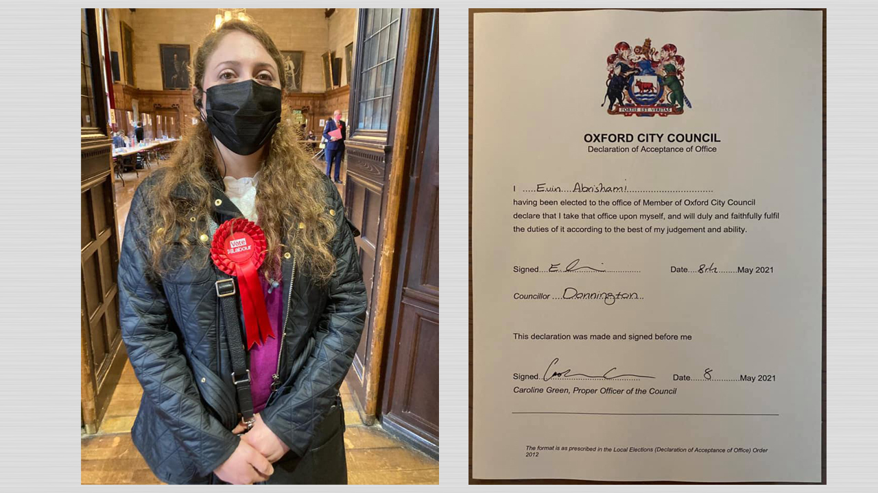 کچە کوردێک بوو بە ئەندامی ئەنجومەنی شاری ئۆکسفۆردی بریتانیا