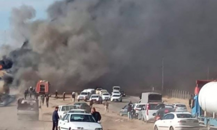 بە هۆی ڕووداوێک هاتووچۆوە ڕێگای نێوان دوو شاری کوردستان داخرا