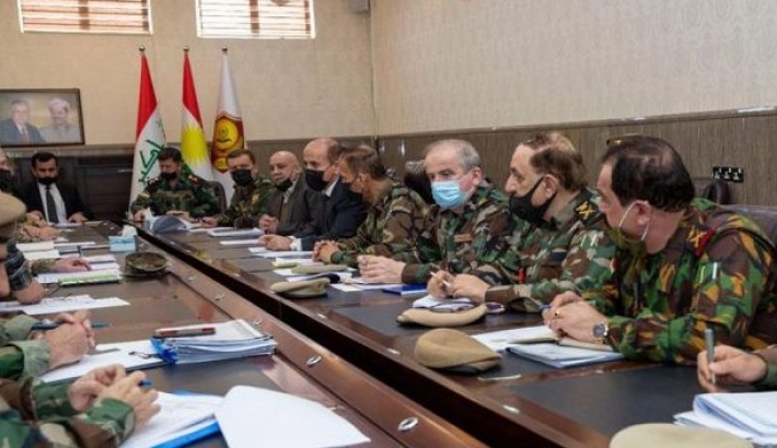 وەزارەتی پێشمەرگە و وەفدی باڵای هاوپەیمانان كۆبونەوە