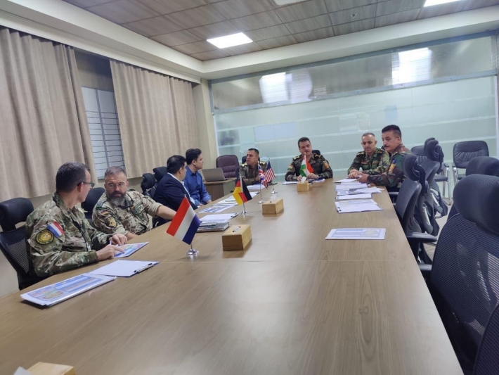 گرووپی راوێژکاری سەربازی نێودەوڵەتی و وەزارەتی پێشمەرگە كۆبوونەوە