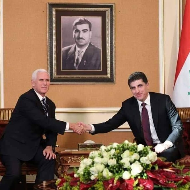 بەپەلە    ...    مایک پێنس لە لایەن بەرپرسانی هەرێمی کوردستانەوە پێشوازی لێکرا