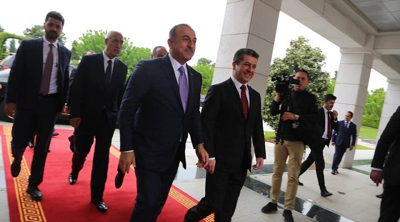 مەسروور بارزانی لەگەڵ وەزیری دەرەوەی تورکیا کۆبووەوە