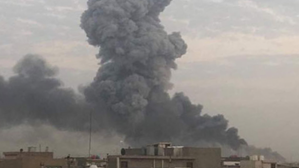 کۆگایەکی گەورەی مووشەکی و چەک و تەقەمەنی سوپای پاسداران لە لایەن هاوپەیمانی عەرەبی یەوە لەناوبردران