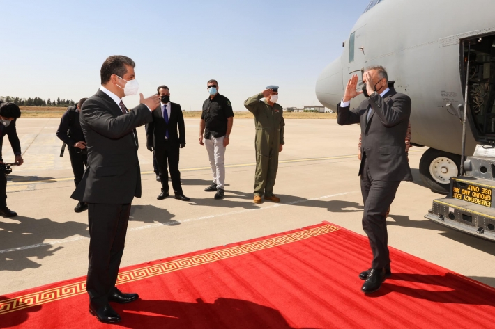 سەرۆکی حکوومەتی هەرێمی کوردستان و سەرۆکوەزیرانی عێراق لەکۆبوونەوەدا