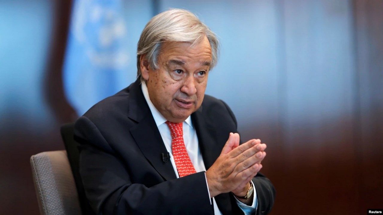 سکرتێری گشتیی نەتەوەیەکگرتووەکان لەهەمبەر بەرزبوونەوەی پێشێلکارییەکانی مافی مرۆڤ لە ئێران نیگەرانیی دەربڕی