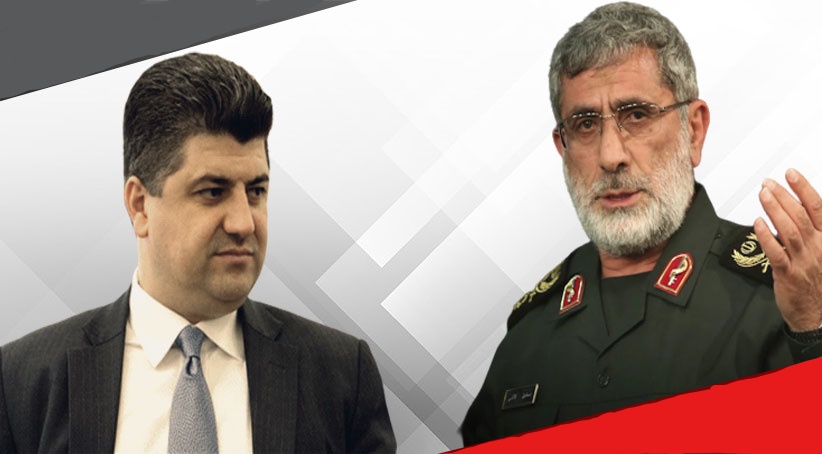 قائانی " فەرماندەی فەیلەقی قودسی سوپای پاسدارانی ئێران بۆ دوو پرسی گرینگ سەردانی سلێمانی کردووە