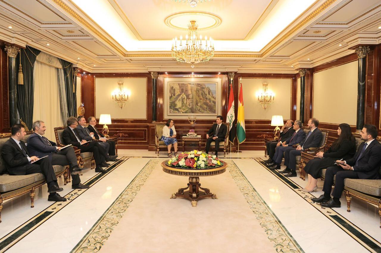 سەرۆکی هەرێمی کوردستان و جێگری وەزیری دەرەوەی ئیتاڵیا کۆ بوونەوە