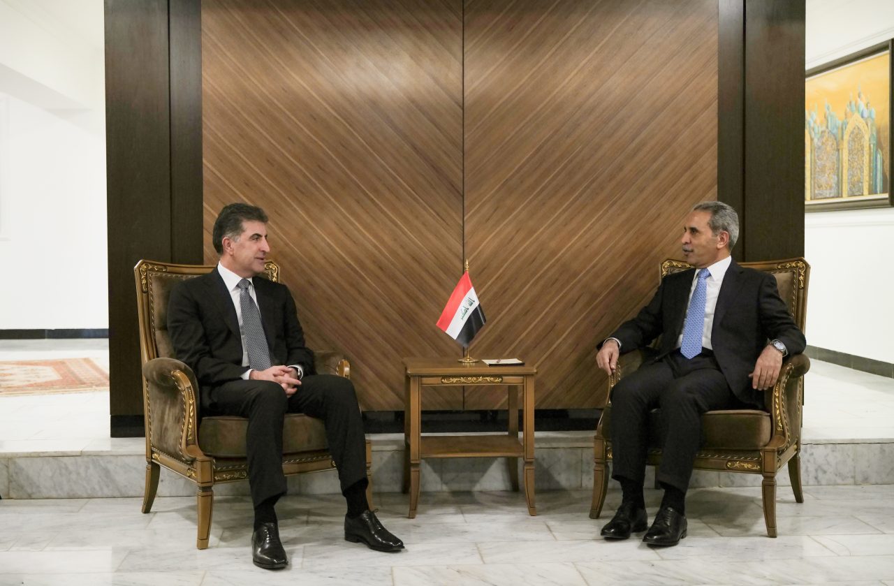 نێچیرڤان بارزانى و سه‌رۆكى ئه‌نجوومه‌نى باڵاى دادوه‌ری عێراق كۆبوونه‌وه‌