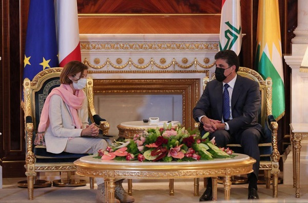 فەڕەنسا بەردەوام بوونی ووڵاتەکەی لە پاڵپشتی و پشتگیری هەرێمی کوردستان ڕاگەیاند