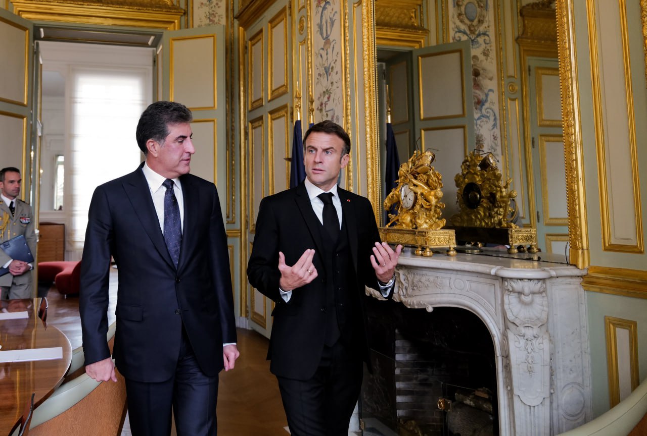 سەرۆکی هه‌رێمى كوردستان و ماكرۆن دۆخى عێراق و ناوچه‌كه‌ تاوتوێ ده‌كه‌ن