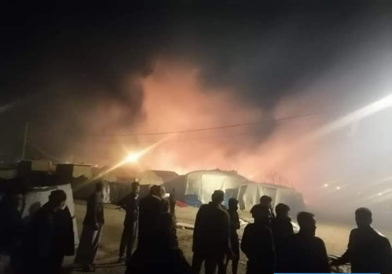 زاخۆ/ بە هۆی ئاگرکەوتنەوە لە کەمپێکی پەنابەران ٣ ئەندامی بنەماڵەیەک گیانیان لە دەست دا