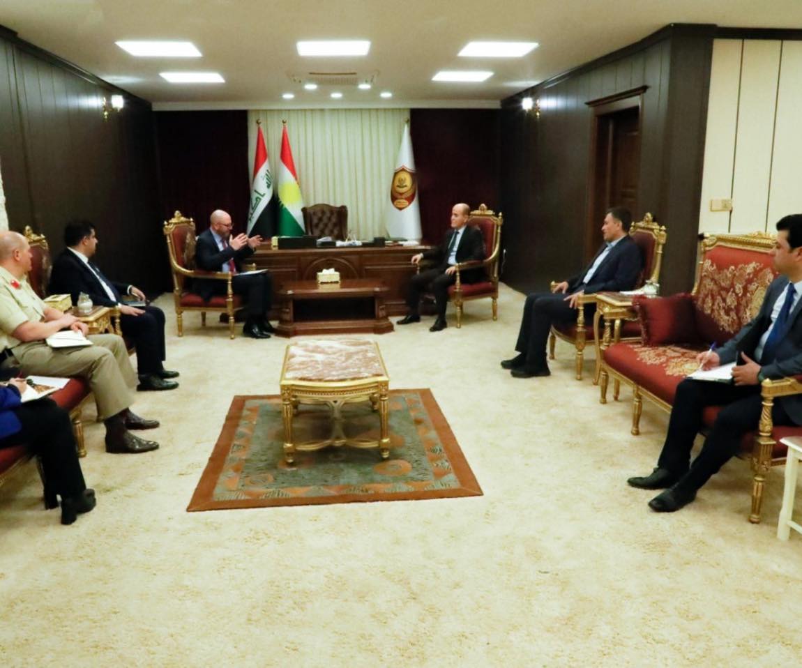 وەفدێکی سەربازی بەریتانیا پشتیوانی بۆ وەزارەتی پێشمەرگە دووپات دەکاتەوە