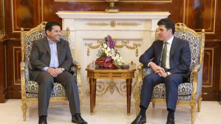 نێچیرڤان بارزانی پێشوازی له‌ وه‌زیری ناوخۆی عێراق ده‌كات