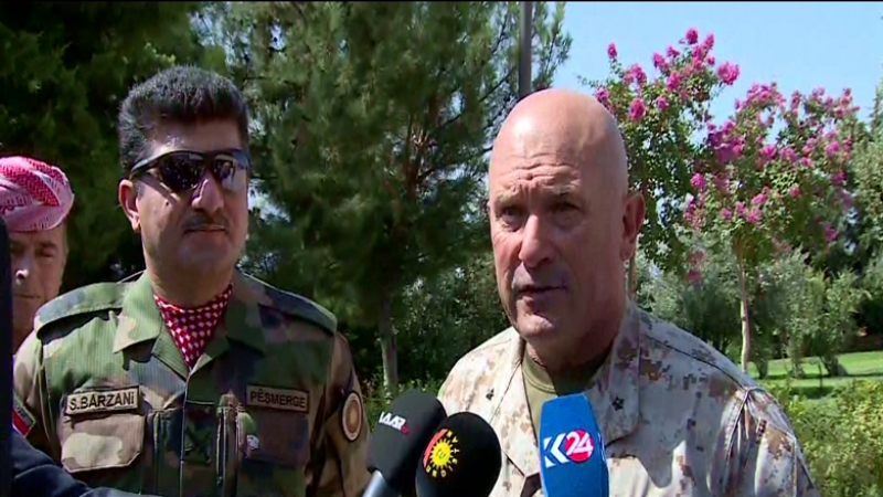 ئەمریکا ... پاڵپشتی ئێمە بۆ هیزەکانی پێشمەرگە بەردەوام دەبێت