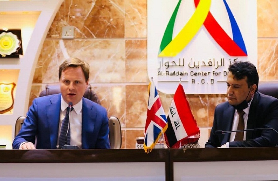 باڵوێزی بریتانیا ئامادگی وڵاتەکەی بۆ نێونجیگەری نێوان هەولێر و بەغدا ڕاگەیاند