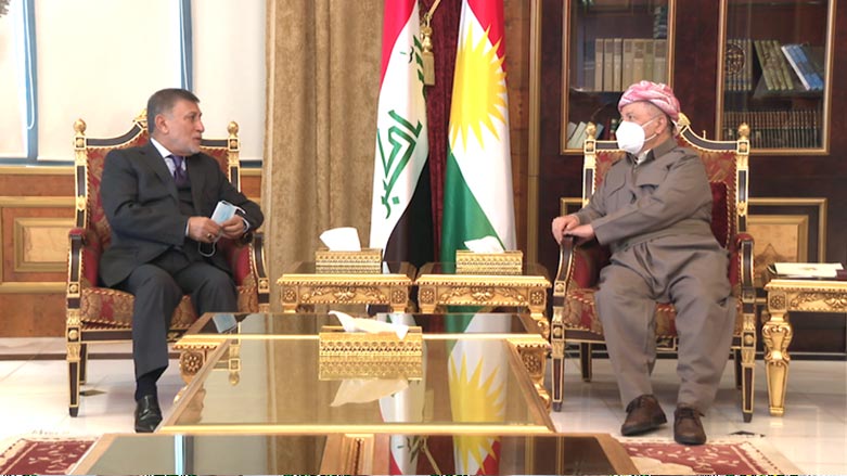 سەرۆک بارزانی پێشوازی لە عزەت شابەندەر کرد