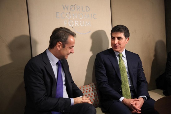 نێچیرڤان بارزانى له‌گه‌ڵ سه‌رۆك وه‌زیرانى یۆنان كۆبووه‌وه‌