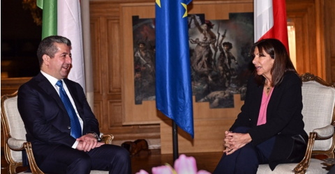 سەرۆکی حکوومەتی هەرێمی کوردستان لەگەڵ سەرۆکی شارەوانی پاریس کۆبووەوە