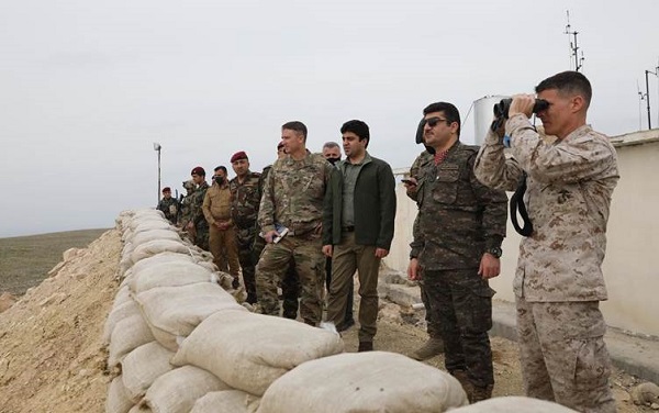 سەنگەرەکانی پێشەوەی هیزی پێشمەرگە لە لایەن هێزەکانی هاوپەیمانانەوە بەسەر کرایەوە